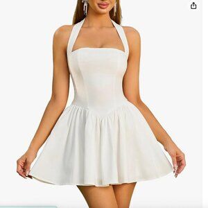 NEW Women's Summer Halter Mini Corset Dress Size Large